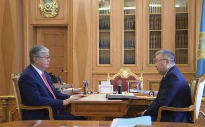 总统接见最高法院理事会主席多纳科夫