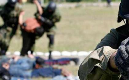 阿拉木图市举行反恐演习