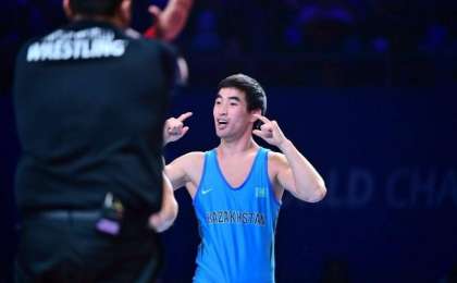 摔跤世锦赛：哈萨克斯坦代表团收获第三枚奖牌