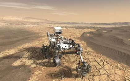 NASA的"火星2020"火星车完成首次旋转测试