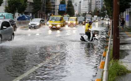 强台风“法茜”登陆日本