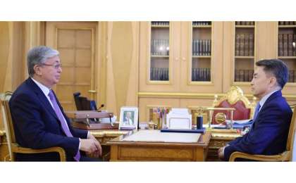 托卡耶夫接见哈萨克斯坦人权事务专员沙克洛夫