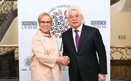 哈萨克斯坦外长会见欧安组织民主人权办主任