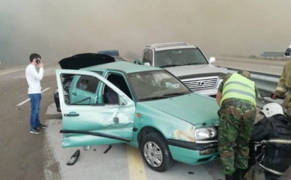 Қапшағай тасжолы жабылды: Қалың түтіннің әсерінен 8 көлік соқтығысқан - Қазақстан жаңалықтары