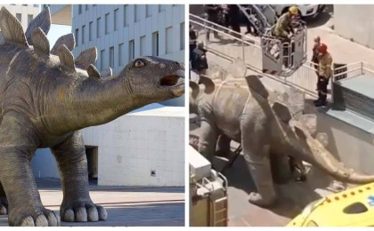 Із-түссіз жоғалған ер адамның денесі динозавр мүсіні ішінен табылды