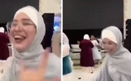 “Қымыз ішкен бе” - Қазнетте хиджабтағы бойжеткеннің биі қызу талқыға түсті