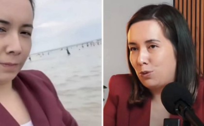 «Мен — педагогпын». Қапшағайға костюммен түскен мұғалім далада қалған (ВИДЕО)