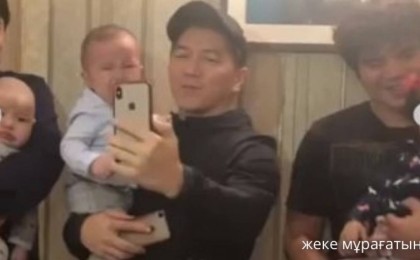 «Мейрамбек сияқты жүрекпен жылайды»: Сәкен Майғазиев 5 жастағы қызды таныстырды (ВИДЕО)