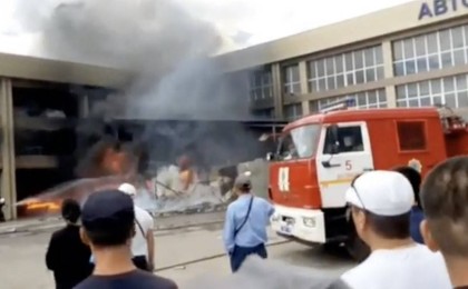 Шымкентте базар өртеніп кетті (видео) - Қазақстан жаңалықтары