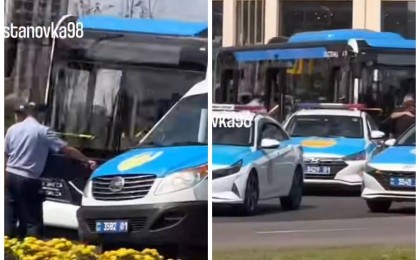 Астанада автобус жаяу жүргіншілер жолында әйелді қағып кетті (видео)