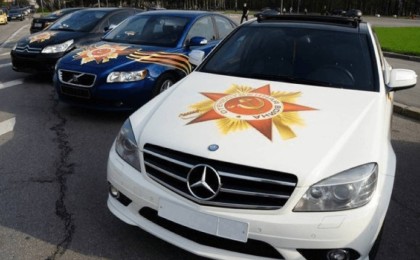 Петропавлда көлігіне Жеңіс күні жапсырмасын ілген ер адам қамауға алынды