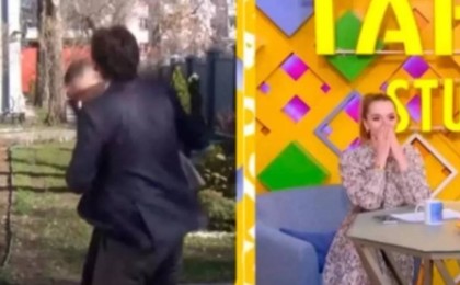 Актер Жан Байжанбаев тікелей эфирде журналисті ұрып жіберді (видео)