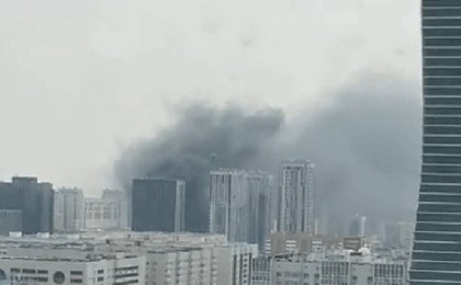 Астанада жаңадан салынып жатқан тұрғын үй кешенінен өрт шықты