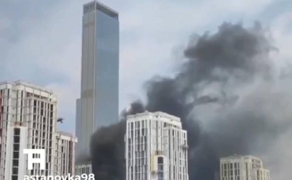 Астанада жаңа салынып жатқан тұрғын үйден алапат өрт шықты