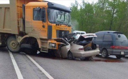 Нұр-Сұлтанда қытайлық Shacman жеңіл көлікті соғып, Camry жүргізуші қаза тапты