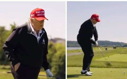 Трамптың қазақстандық орындаушы Скриптониттің әнімен гольф ойнап жатқан видеосы тарады