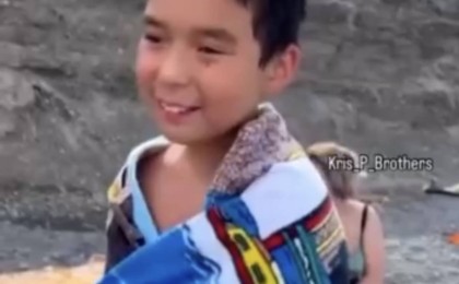 9 жасар бала өз өмірін қатерге тігіп, суға батып бара жатқан жасөспірімді құтқарды