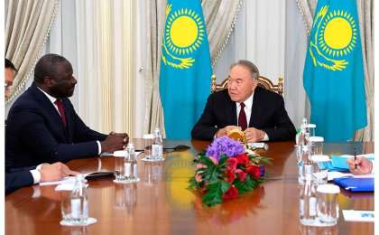 纳扎尔巴耶夫会见全面禁止核试验条约组织执行秘书泽尔博