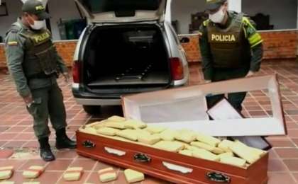 哥伦比亚警方破获特大毒品案