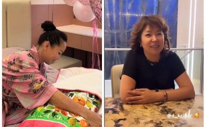 "Түк түсінбей, таңғалдық": 50 жасында сәбилі болған Баян Мақсатқызының құдағиы ерекше құттықтады