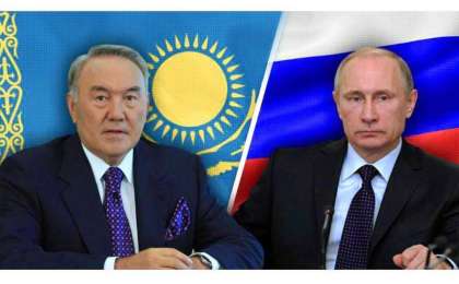 纳扎尔巴耶夫与俄罗斯总统普京通电话