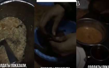 Солдаты в казахстанской армии, показали, чем на самом деле их кормят (видео)