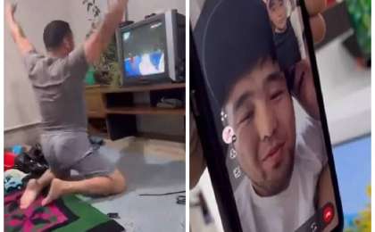 Елдос Сметов жанкүйеріне жаңа теледидар сыйлады