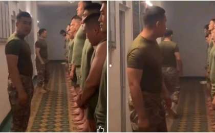 Әскердегі әлімжеттік: Желіде сарбаздарды аяусыз тепкілеген қызметкердің видеосы тарады