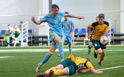 哈萨克斯坦青少年国家队打入总统杯足球赛决赛