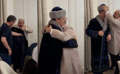 Нұрлан имам кәсіпкерге шапан жапты