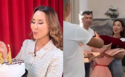 Динара Сәтжан туған күнінде күйеуіне алғыс айтты