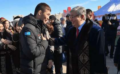 Тоқаев пен Рахмонов Астанадағы Наурыз мерекесінде кездесті