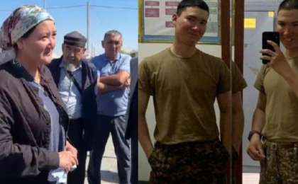 «Міне денесі, әкетіп, жерлеңіздер»: әскерде қаза тапқан сарбаздың анасы араша сұрайды