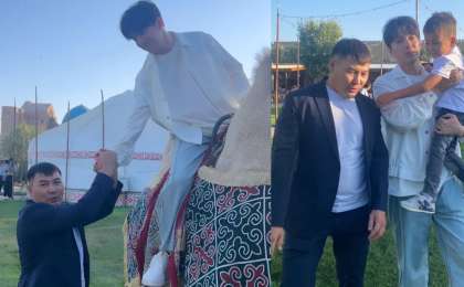 Арыс қаласының тұрғындары Димашқа түйе мінгізді