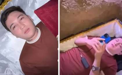 Қазақстандық блогер өзін тірідей көміп, желіде тікелей эфирге шыққан (видео)