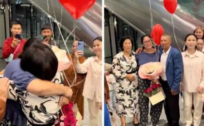 25 жылдан кейінгі қауышу: АҚШ-та өскен қазақ қызы туған ата-анасына оралды