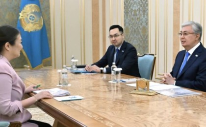 Мемлекет басшысы Бала құқықтары жөніндегі уәкіл Динара Зәкиеваны қабылдады