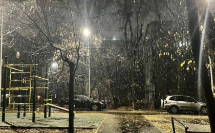 Алматыда алғашқы қар жауды