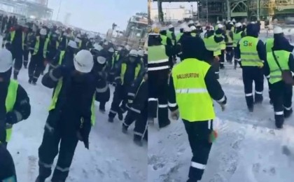 Теңізде мердігер компания жұмысшылары ереуілге шықты