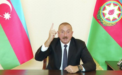 Ильхам Әлиев халыққа үндеу жасады: «Армения тізе бүкті»