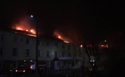 Қостанайдағы орталық аурухана өртеніп кетті (фото)