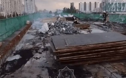 Астанада LRT-дан өрт шықты