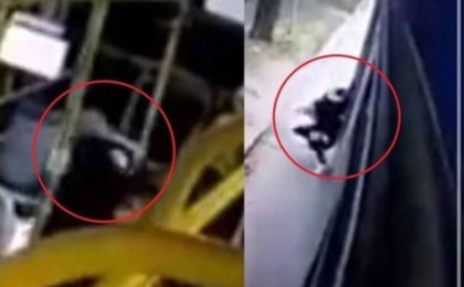 Автобус жүргізушісі 7 жасар баланың есікке қысылып қалғанын байқамай жүріп кеткен