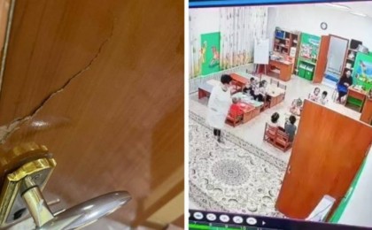 Теміртауда балабақшада медбике мен тәрбиешінің төбелесі видеоға түсіп қалды