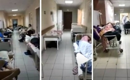 «Ауруханада орын жоқ»: Қазақстандықтар науқастар дәлізде жатқан видеоны талқылап жатыр