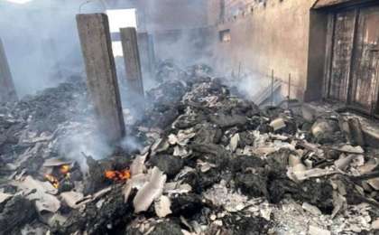 Түркістанда өрттен қойшы көз жұмып, мың бас мал қырылды