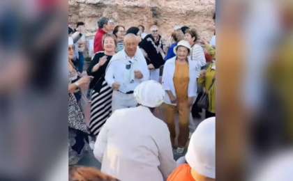 Зейнеткерлердің ашық алаңдағы би кеші жұртты сүйсіндірді