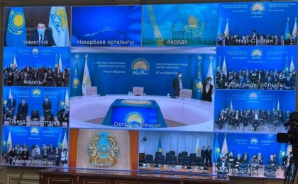 Нұр-Сұлтанда «Nur Otan» партиясының кезектен тыс XXI съезі басталды