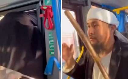 «Автобустың терезесінен қашқан»: Ақтөбе мешітінде интим ұсынған ер адамның жаңа видеосы тарады 