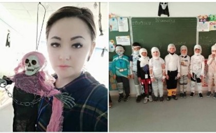 Нұр-Сұлтандағы хэллоуин тойлап жатқан мектеп қазақстандықтарды шошытты